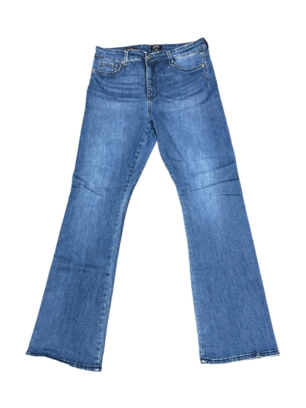 NYDJ Women's Le Silhouette Medium Wash Blue Denim Jeans Size 12